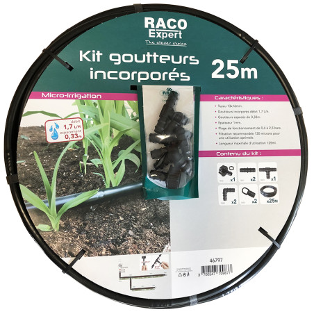 Kit 25m goutteurs incorporés - V