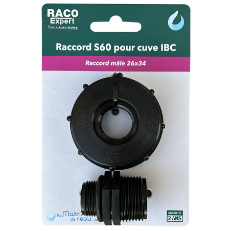 Raccord S60x6 PP / M26x34 - B