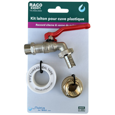 Kit Raccord citerne 20x27 / Robinet puisage 15x21 - B